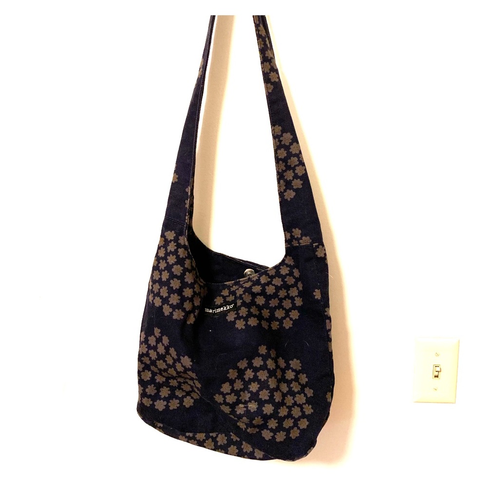 Marimekko Clover Bag In Dark Blue Puketti